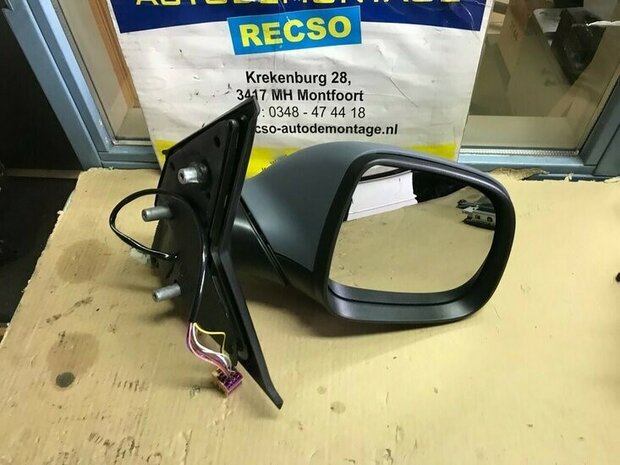 Geschikt voor T5 Transporter GP Buitenspiegel in primer rechts elektrisch inklapbaar