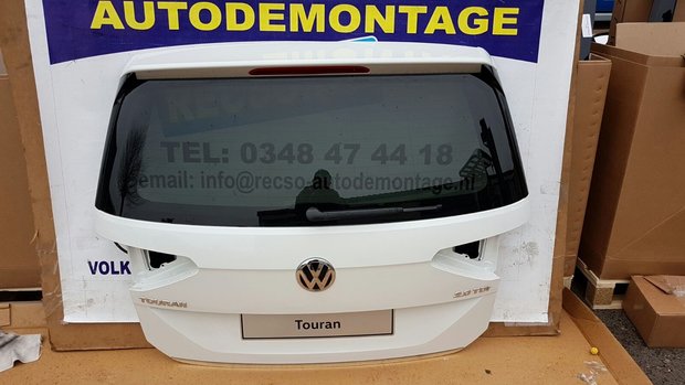 VW Touran achterklep koffer deksel Wit 