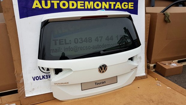 VW Touran achterklep koffer deksel Wit 