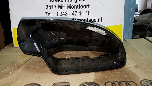 Audi A6 4G Buiten spiegel kap links zwart LY9B 4G0857527