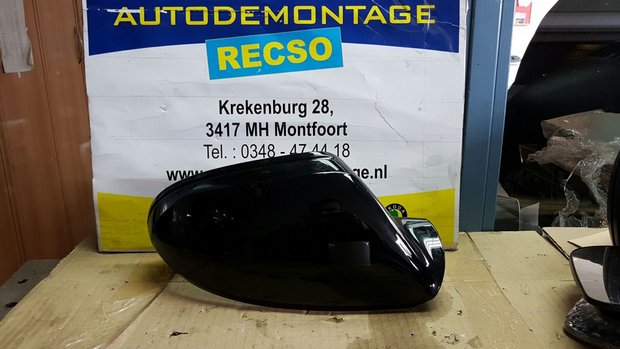 Audi A6 4G Buiten spiegel kap rechts zwart LY9B 4G0857527