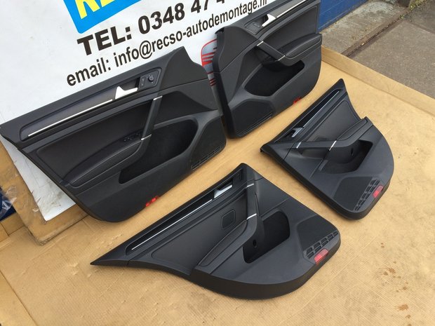 VW Golf 7 R GTI GTD deurpaneel SET Leer met verlichting 
