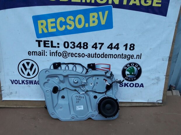 VW Caddy Ruitmechaniek bediening Links Voor 1T0837755