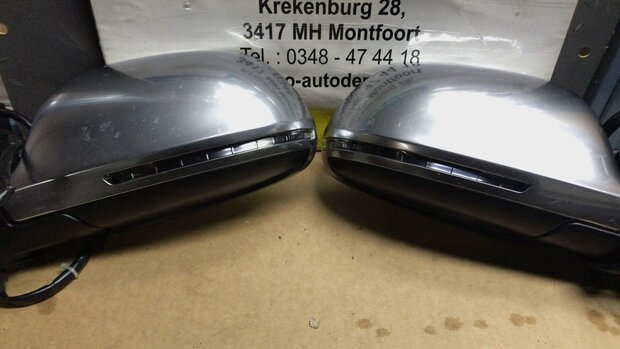 Audi A8 / S8 buitenspiegels chrome set 2004 t/m 2010