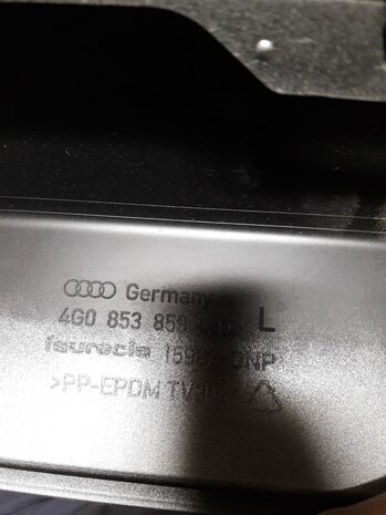 Orgineel Audi A6 4G Side skirt Links zilver grijs 4G0853859D 4G0853855D 4G0853855G
