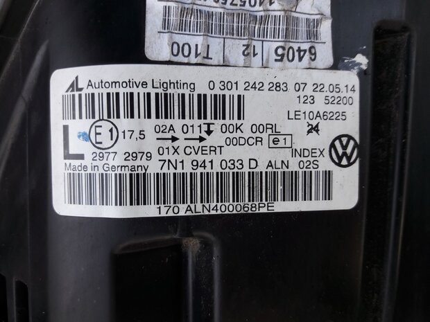 VW Sharan LED Xenon Koplamp set links rechts 7N1941034D 7N1941033D