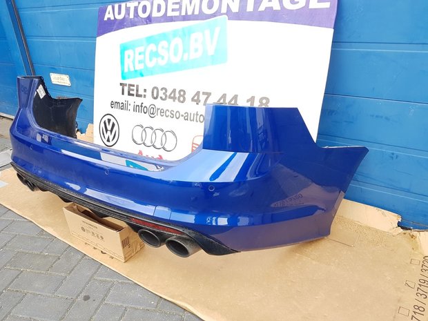 VW Golf 7 R Variant Achterbumper bumper 4x PDC Lapize Blue Blauw LD5K