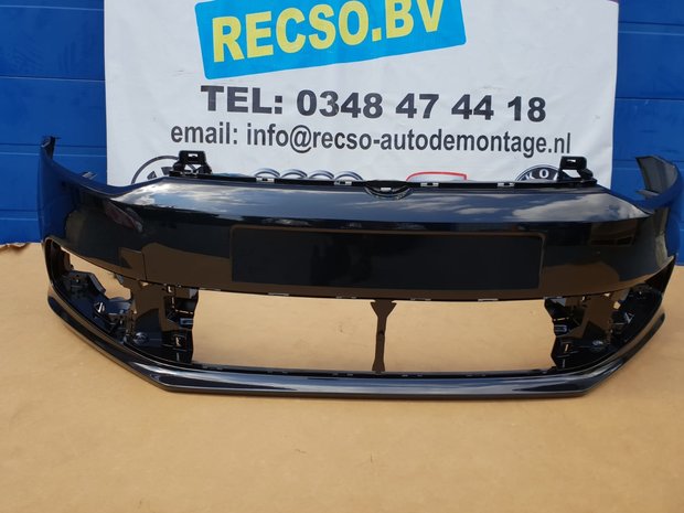 VW Polo 6C Voorbumper bumper Nieuw Zwart Metallic  LC9X