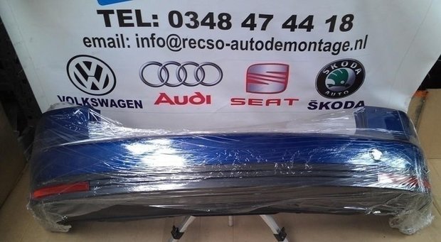 achterbumper VW Touran 2009 bumper donker blauw metalic