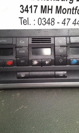 bedieningspaneel kachel clima verwarming audi a4 8E0820043H