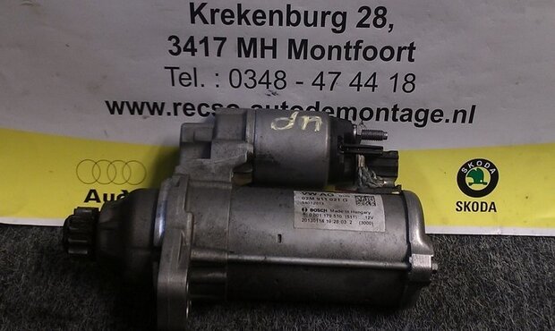 Gebruikte Startmotor 02M911021G UP Mii Citigo 1.0 MPI CHY