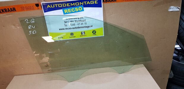 VW Polo 2G Portier Ruit Glas Rechts Voor raam 