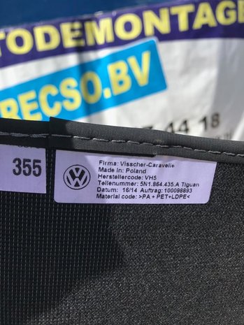 VW Tiguan 5N vloermat automat set 2007-2016