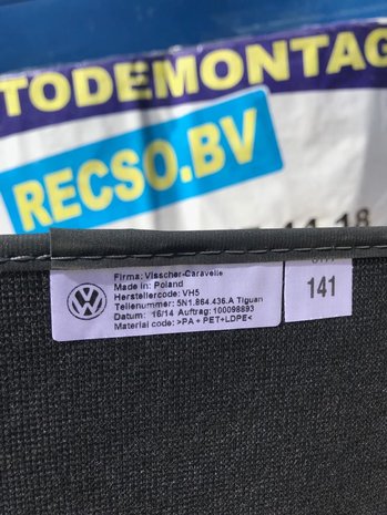 VW Tiguan 5N vloermat automat set 2007-2016