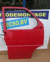 deur portier T4 Transporter rechts voor rood kaal