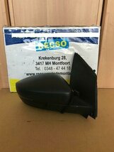 Polo 6R buitenspiegel rechts handmatig plastic zwart