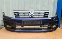Tiguan R Line Voorbumper 6x pdc Atlantic Blue LC5B 5NA807221B