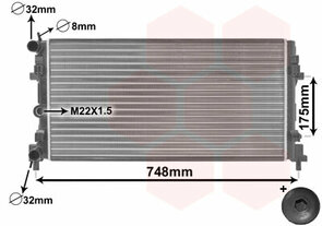 Geschikt voor Polo ibiza Radiateur 1.2 tsi 
