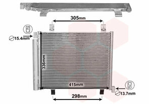 Geschikt voor Up Mii Citico Airco Condensor 1S0
