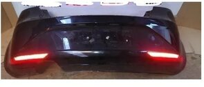 achterbumper Leon 1P 2011 bumper achter zwart metallic LC9Z