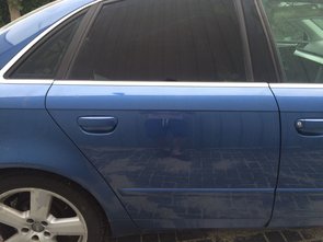 Audi A4 8E 2004 2008 portier deur Rechts achter Blauw